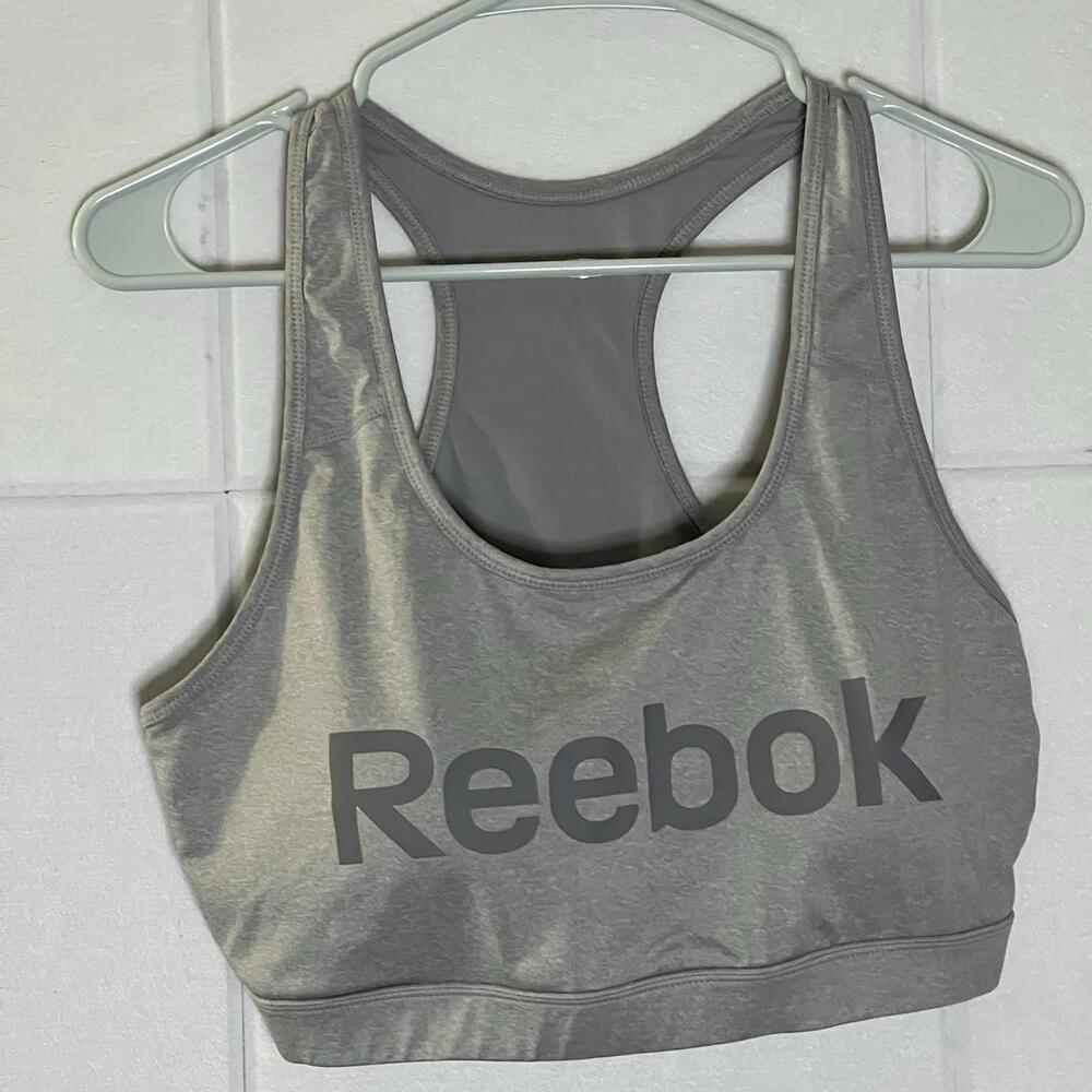 Reebok Women's Size 1X Sports Bra T-Back Grey